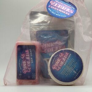 Pink A Colada Bath Set